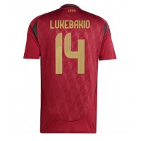 Camiseta Bélgica Dodi Lukebakio #14 Primera Equipación Eurocopa 2024 manga corta